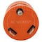 Ac Works Plug Adapter, L14-20R, TT-30P, 0 ft., Orange ADTTL1420 - alternate 2
